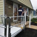A New Ramp for a Member in Need, Steve Spatocco receives his new home ramp